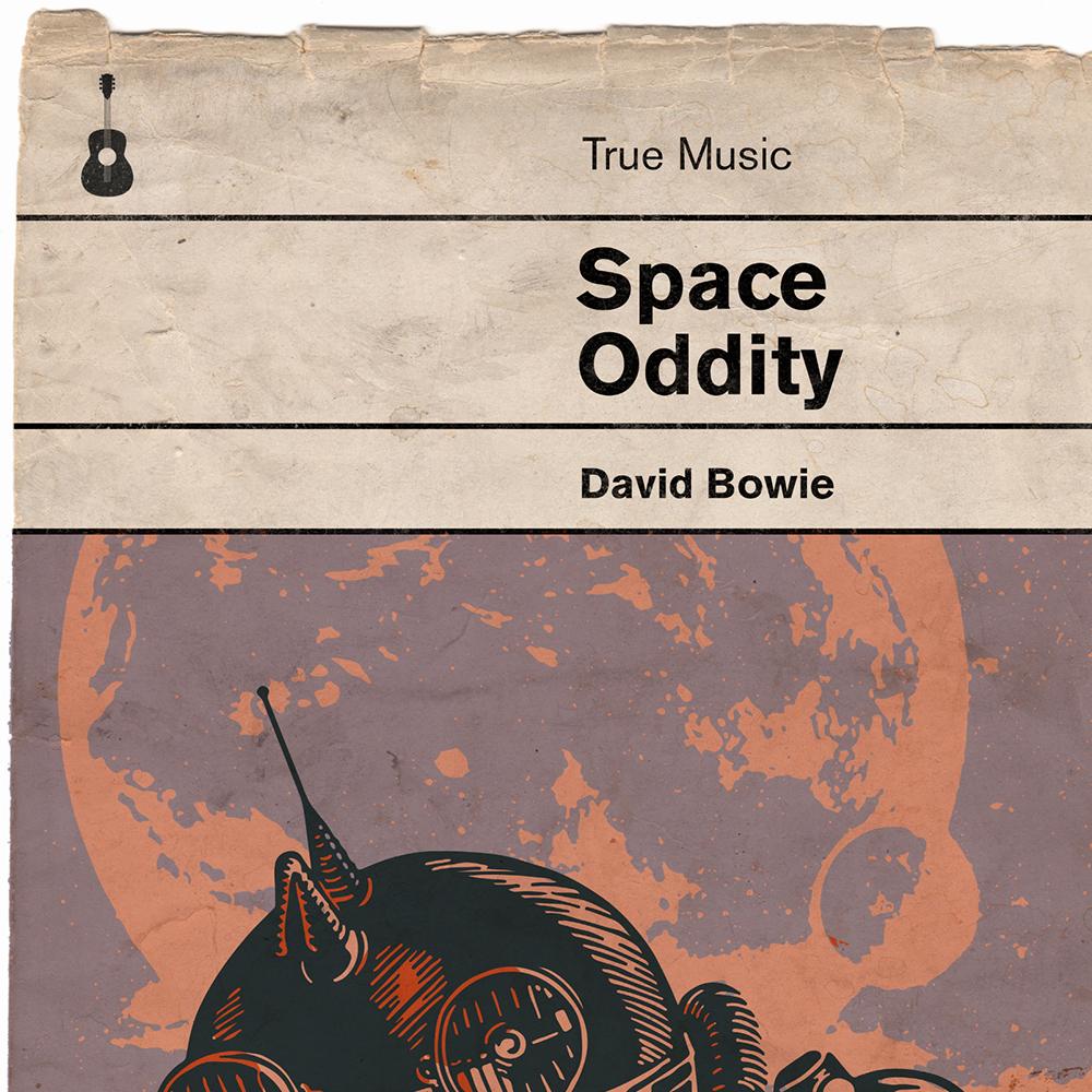 Space Oddity - David Bowie Music Print - Image 4