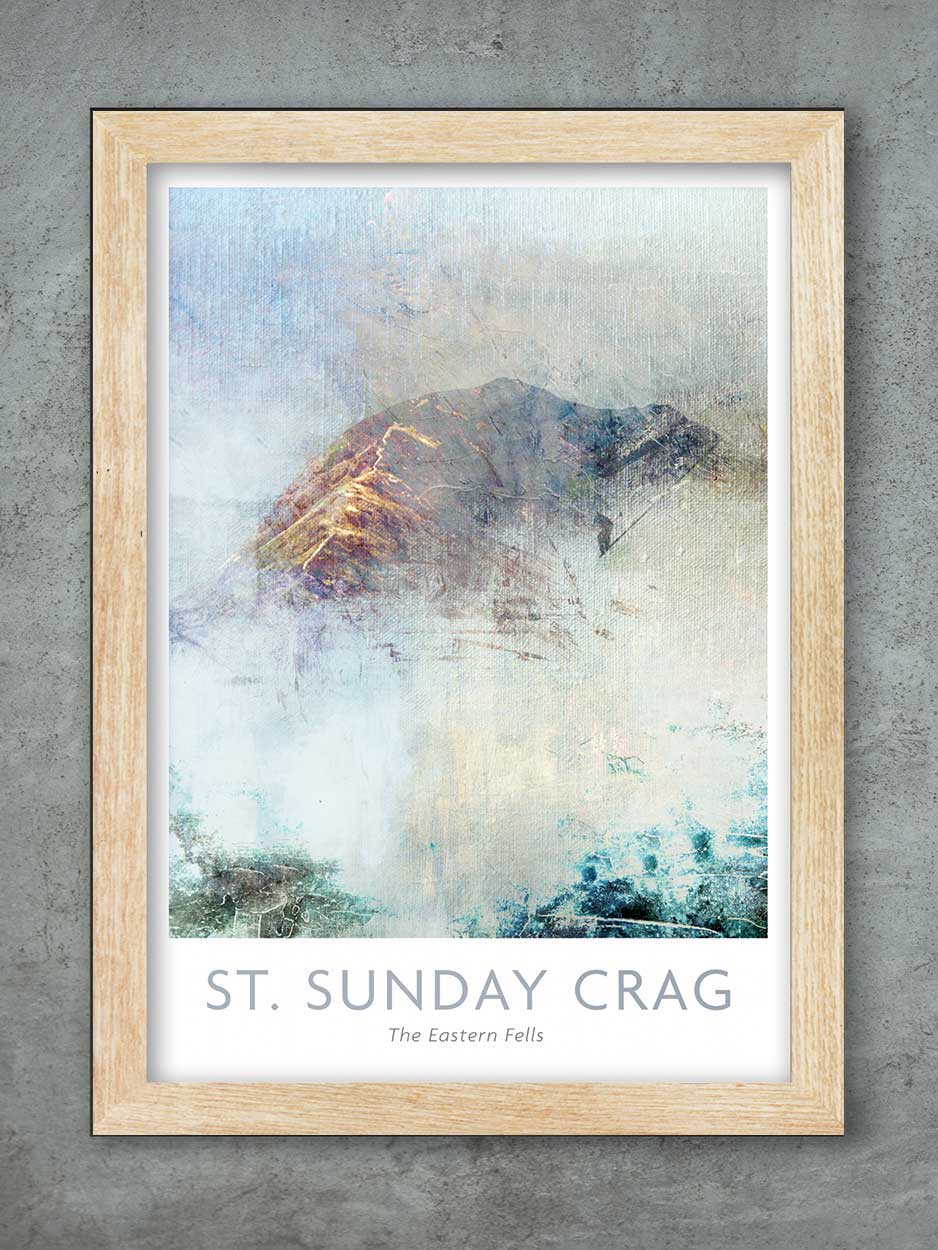 St.Sunday Crag Abstract - Lake District Print - Image 3