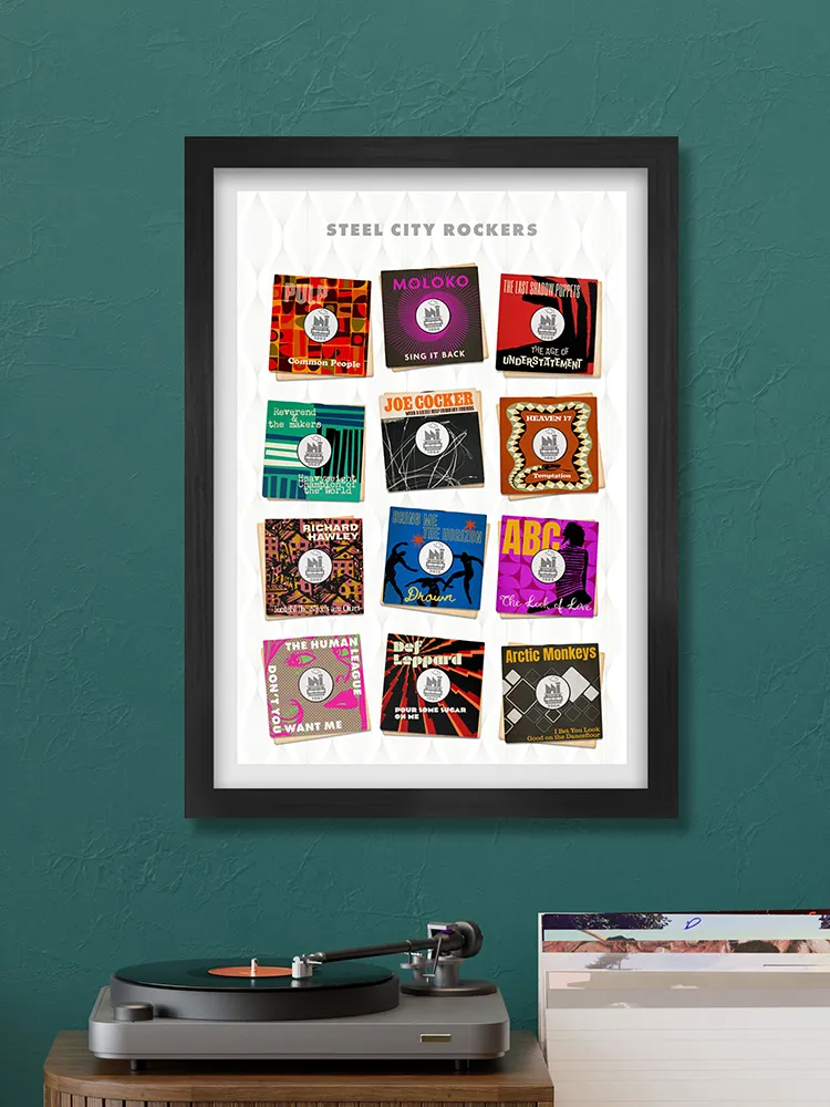 Steel City Rockers - Sheffield Music Print - Image 6