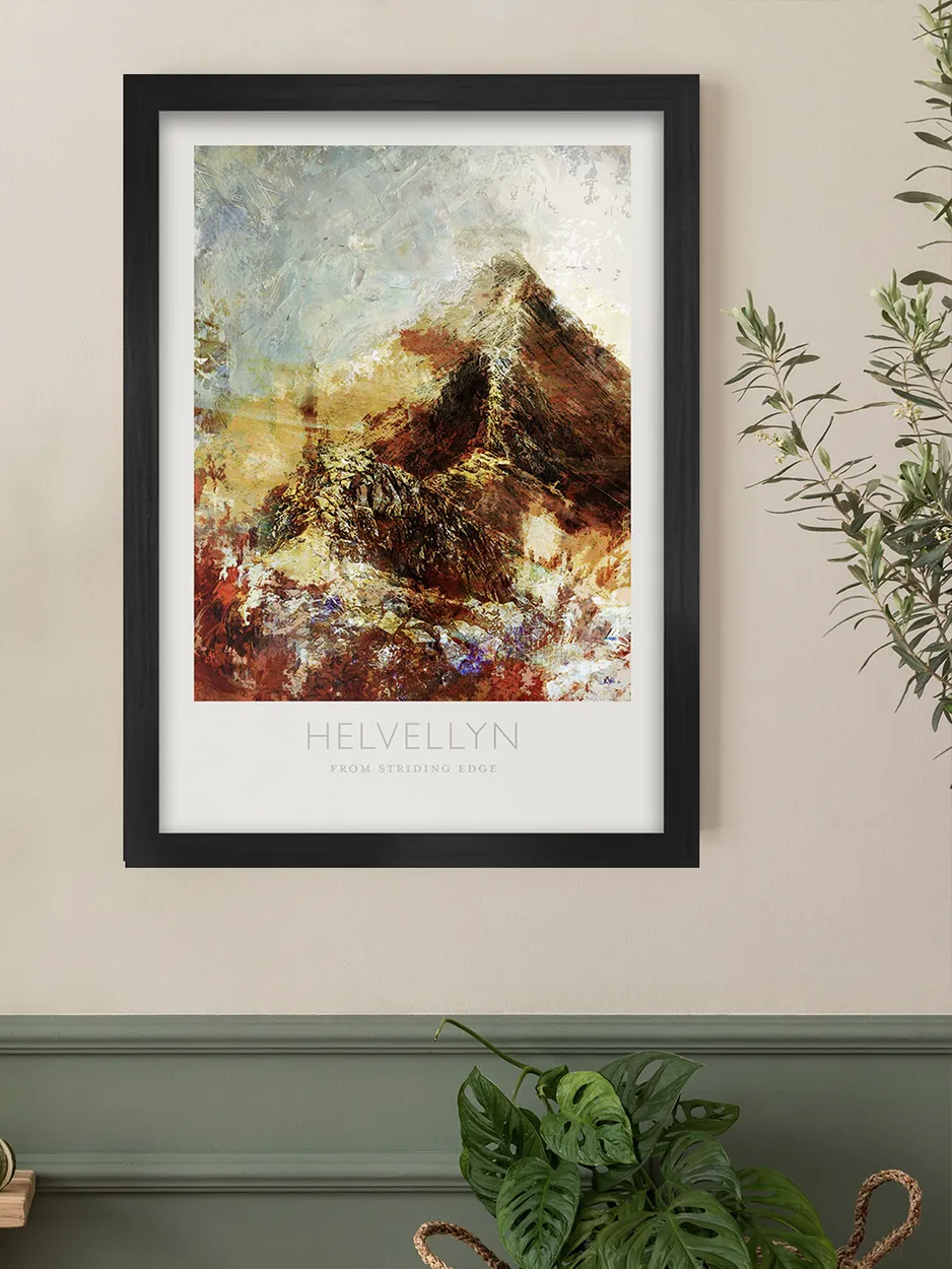 Helvellyn from Striding Edge - Lake District Print - Image 5