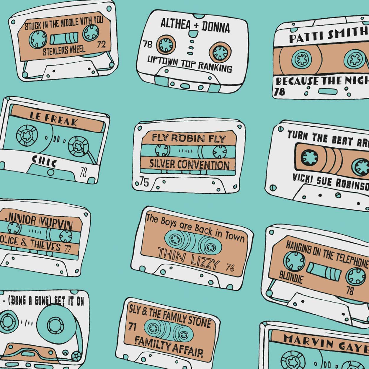 Super Sounds of the 70s - Music Print - Image 4