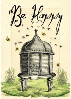 The Bee Hive -  Blank Greeting Card