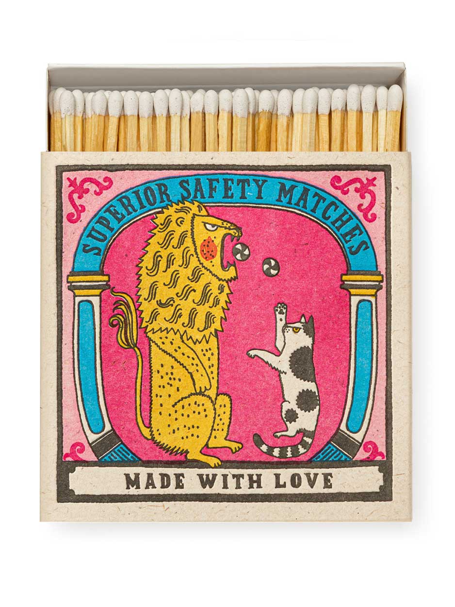 The cat & the lion  - Luxury Long Matches - Image 2