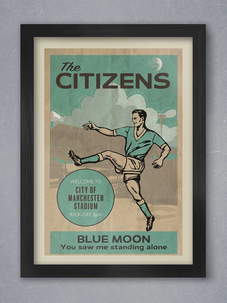 The Citizens, Manchester City - Football Print