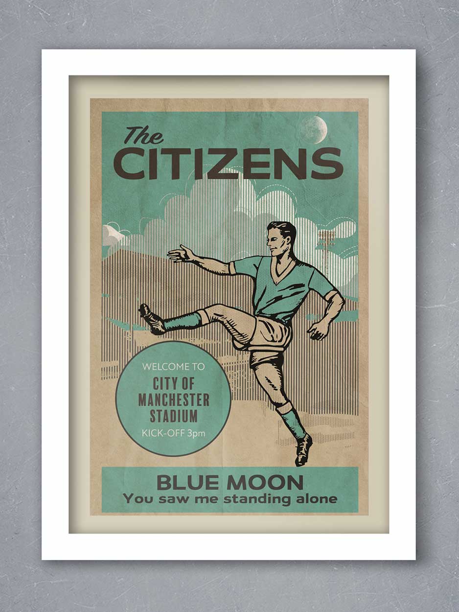 The Citizens, Manchester City - Football Print - Image 2