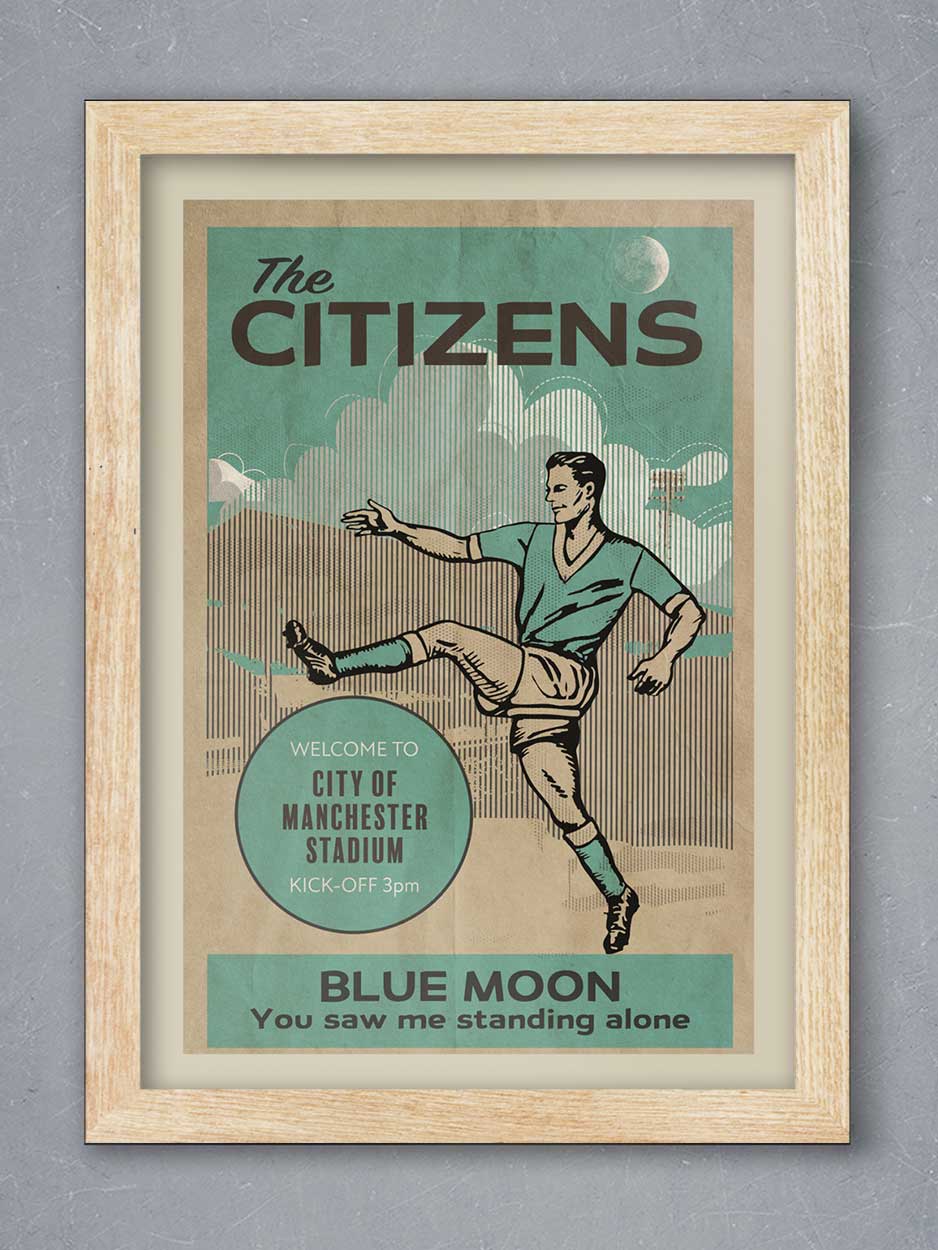 The Citizens, Manchester City - Football Print - Image 3
