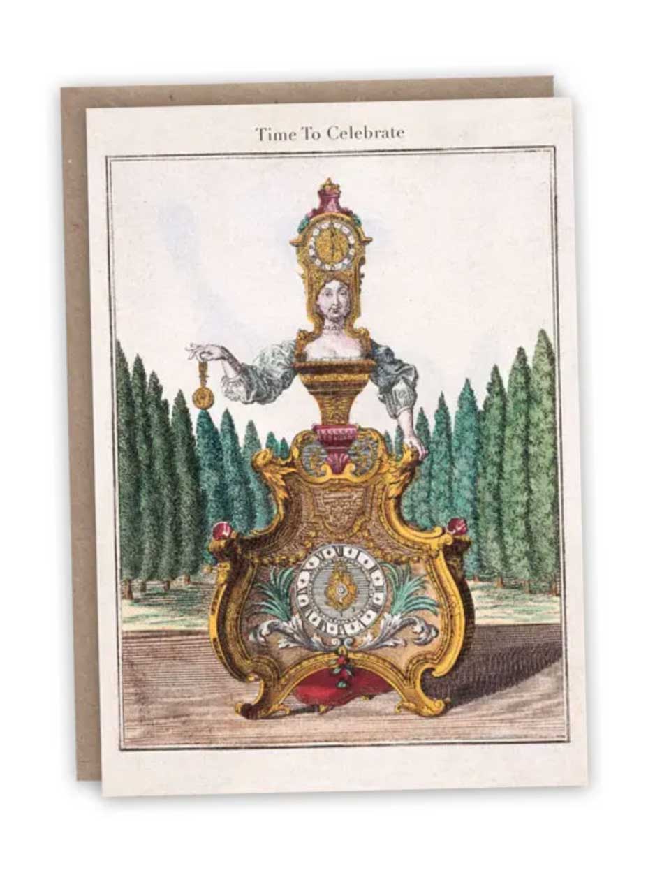 The Clockmaker 'Time to Celebrate' - Blank Greeting Card