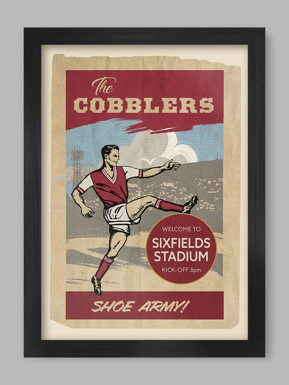 The Cobblers, Northampton Town - Football Print