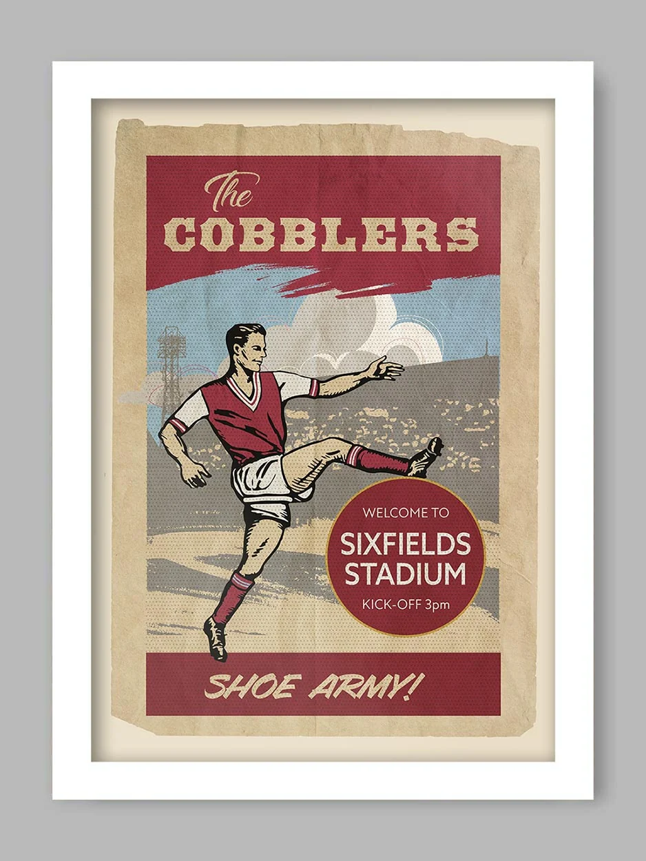 The Cobblers, Northampton Town - Football Print - Image 2