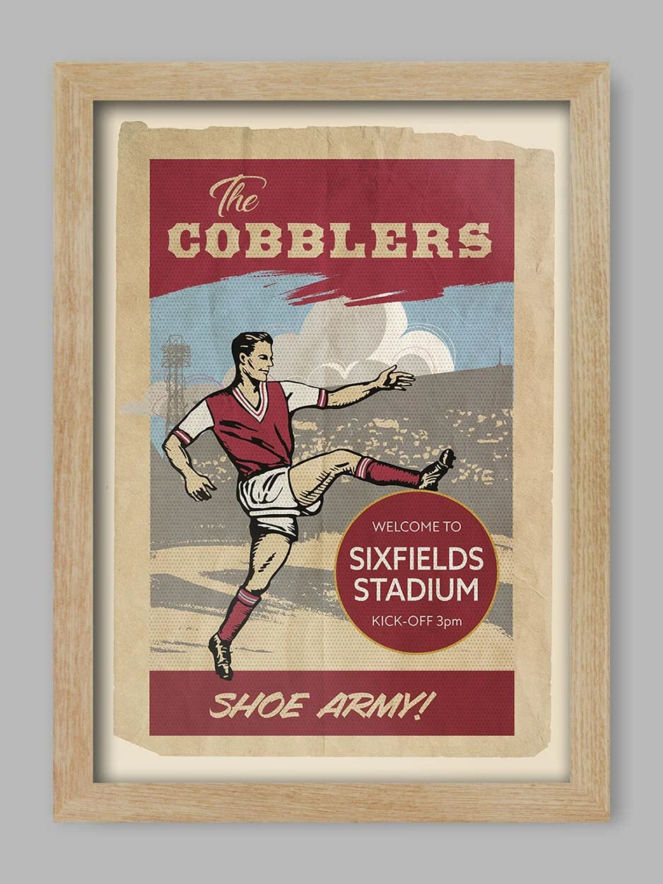 The Cobblers, Northampton Town - Football Print - Image 3
