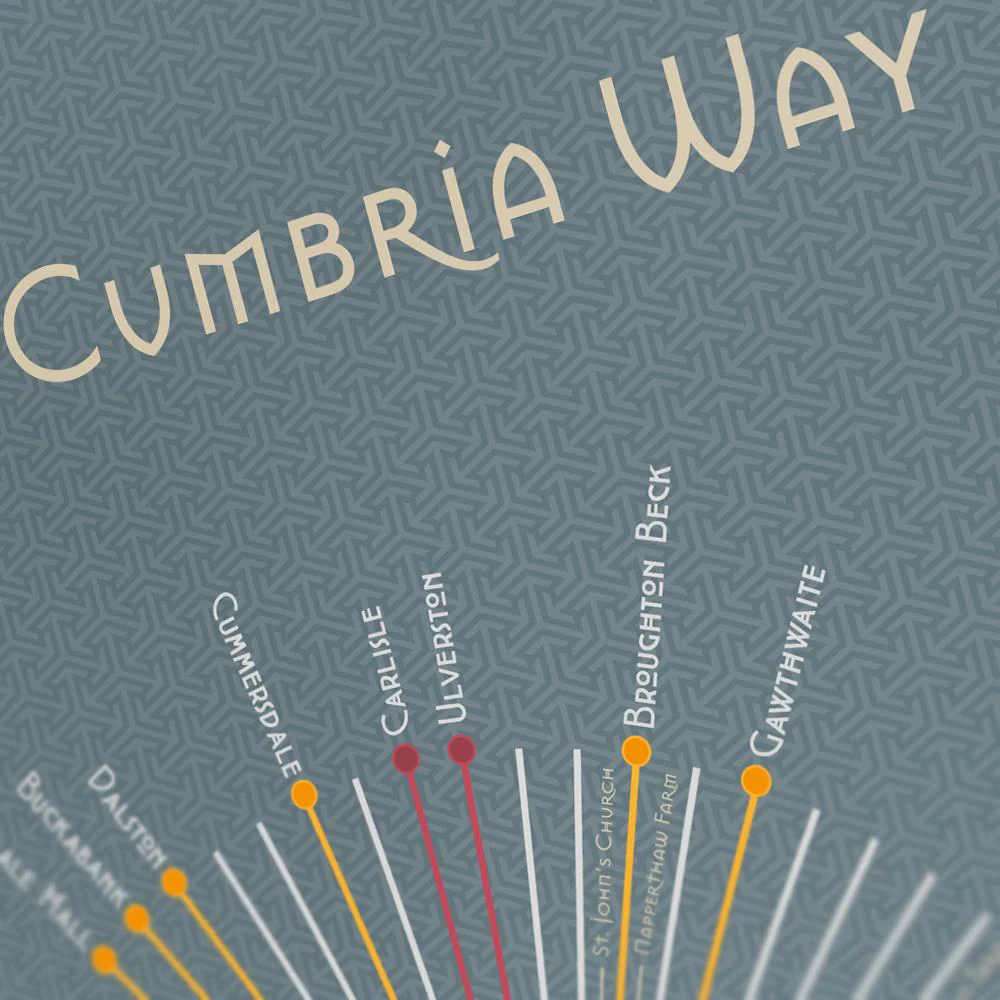 The Cumbria Way - Lake District Print - Image 4