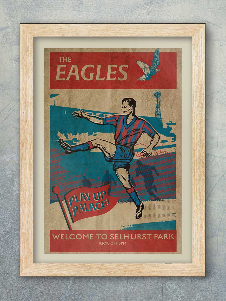 The Eagles, Crystal Palace - Football Print - Image 3
