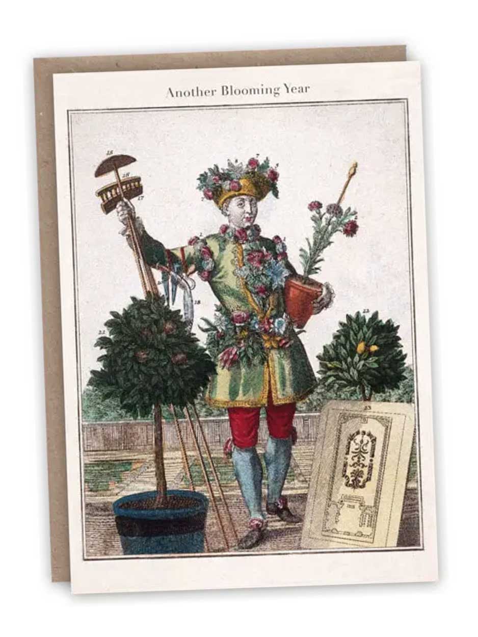 The Gardener 'Another Blooming Year' - Blank Greeting Card
