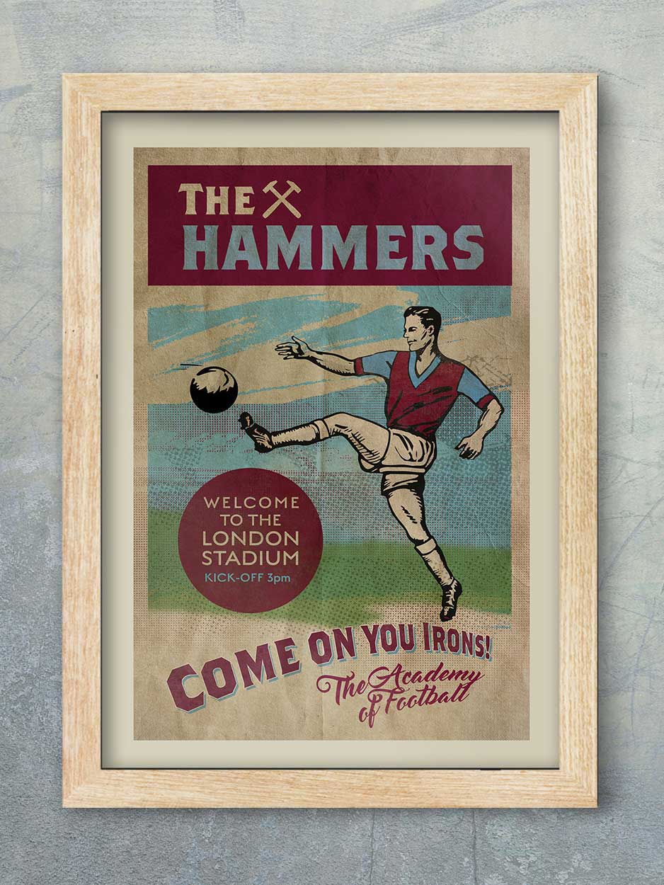 The Hammers, West Ham United - Football Print - Image 3