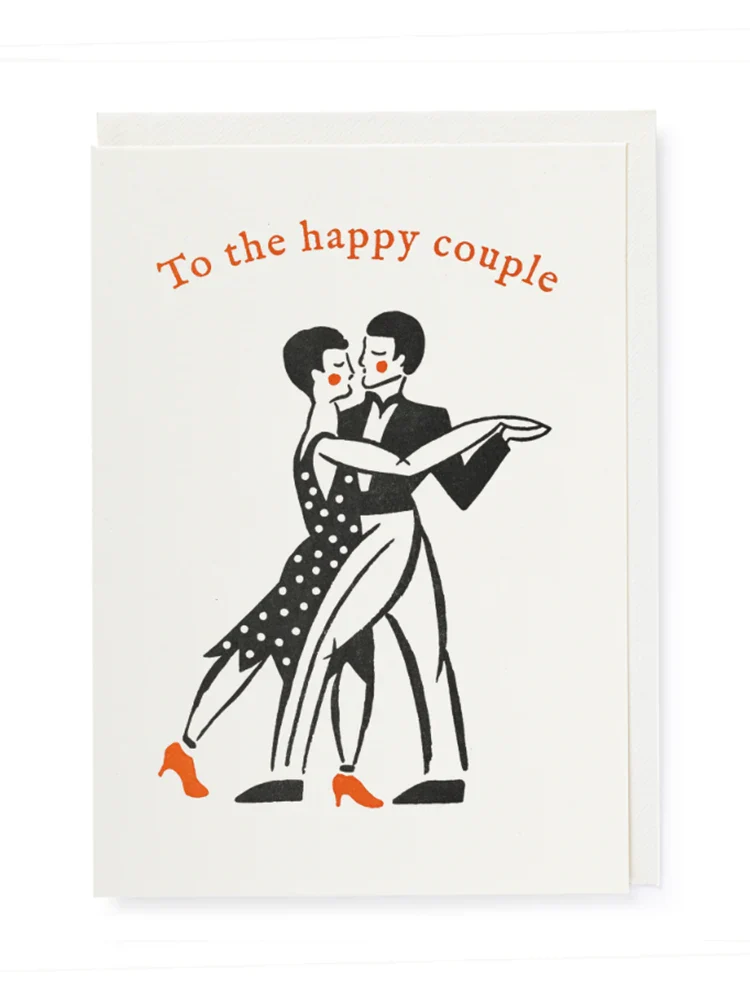 The Happy Couple  - Blank Greeting Card
