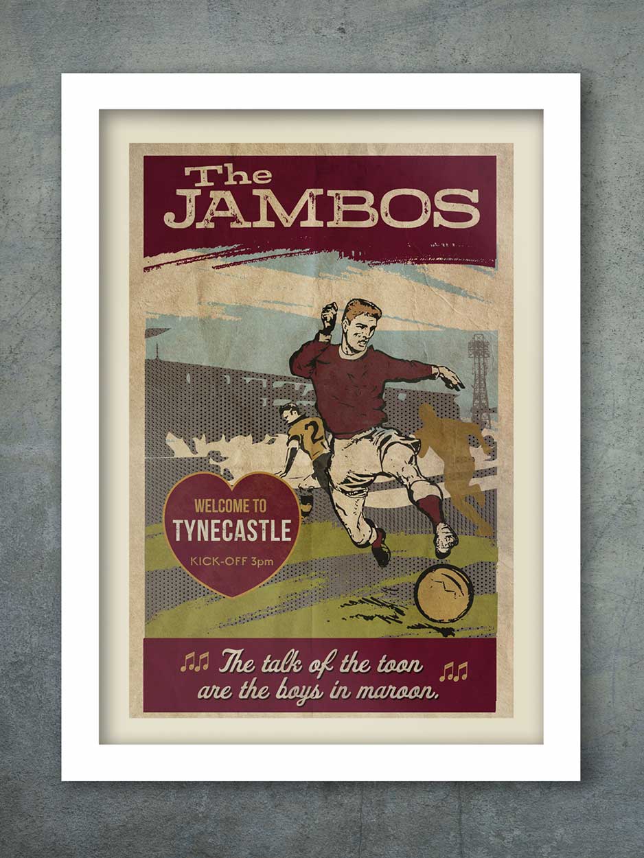 The Jambos, Hearts - Football Print - Image 2