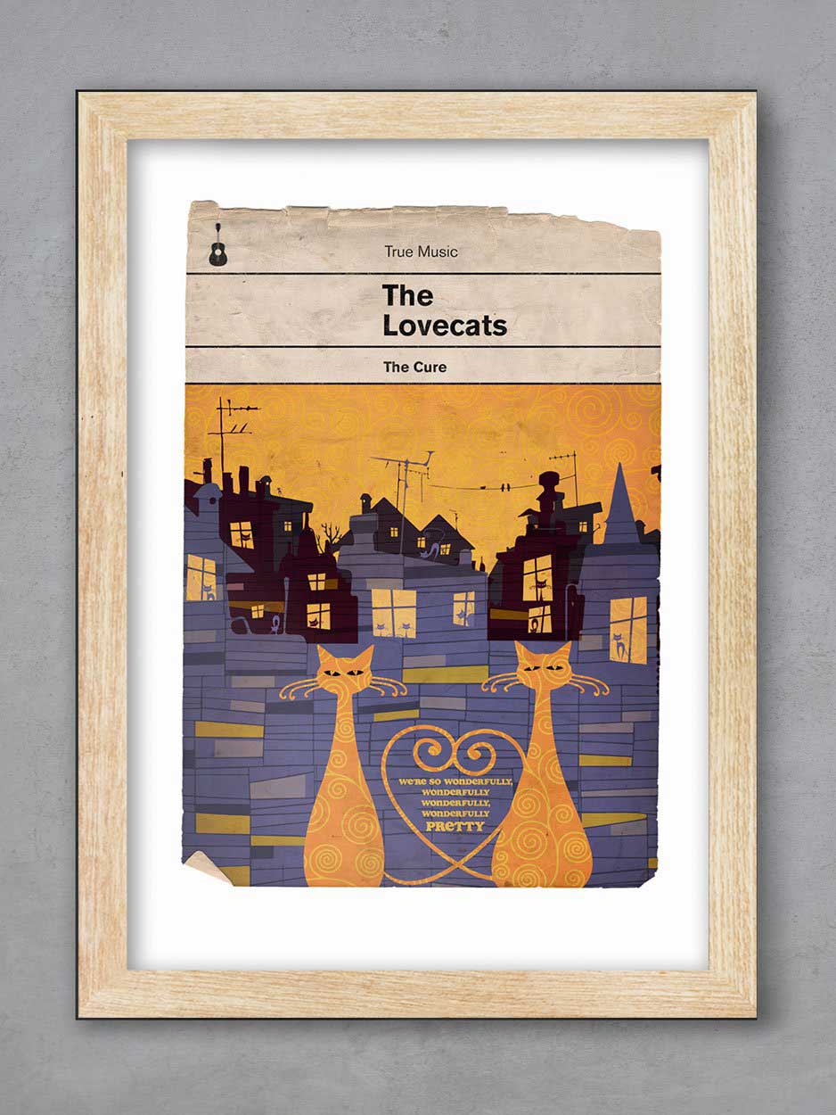 The Lovecats - The Cure Music Print - Image 3