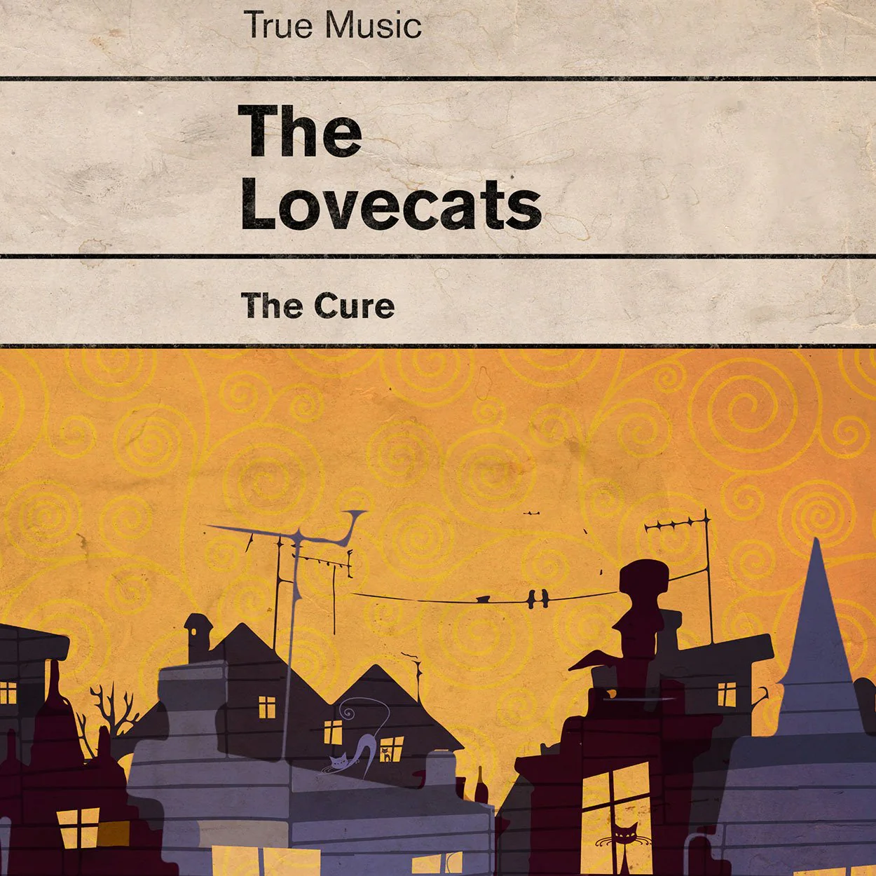 The Lovecats - The Cure Music Print - Image 4