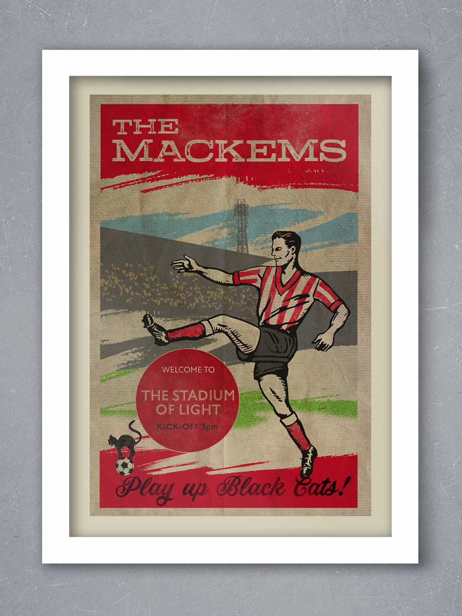 The Mackems, Sunderland - Football Print - Image 2