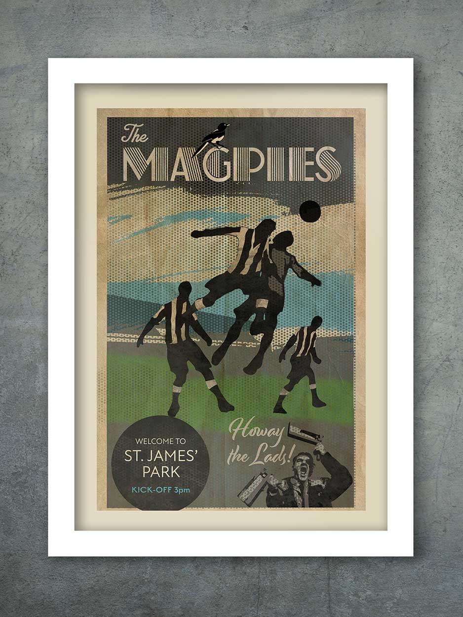 The Magpies, Newcastle United - Football Print - Image 2