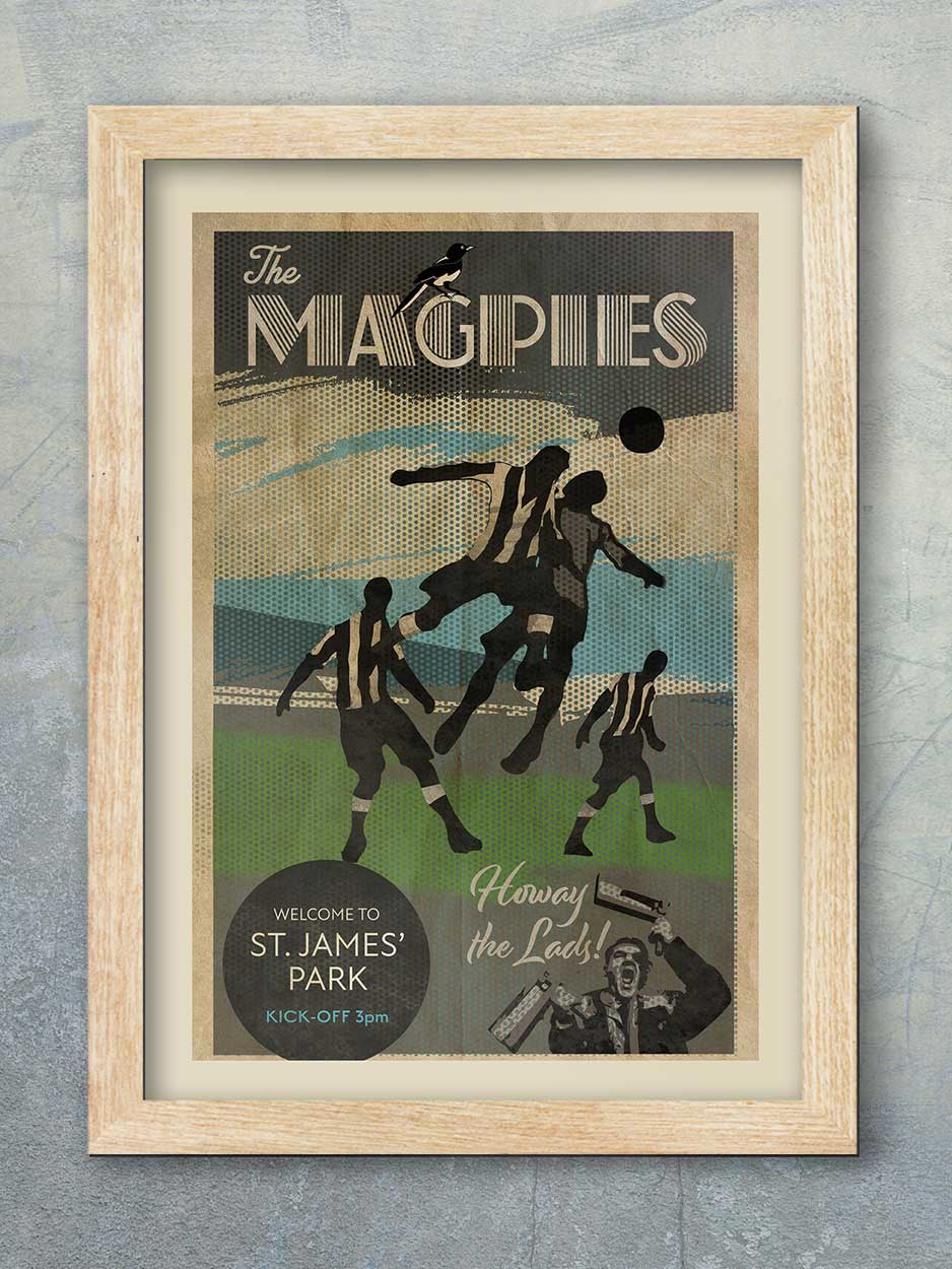 The Magpies, Newcastle United - Football Print - Image 3