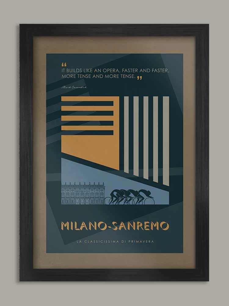 Milano-Sanremo, The Monuments - Cycling Print