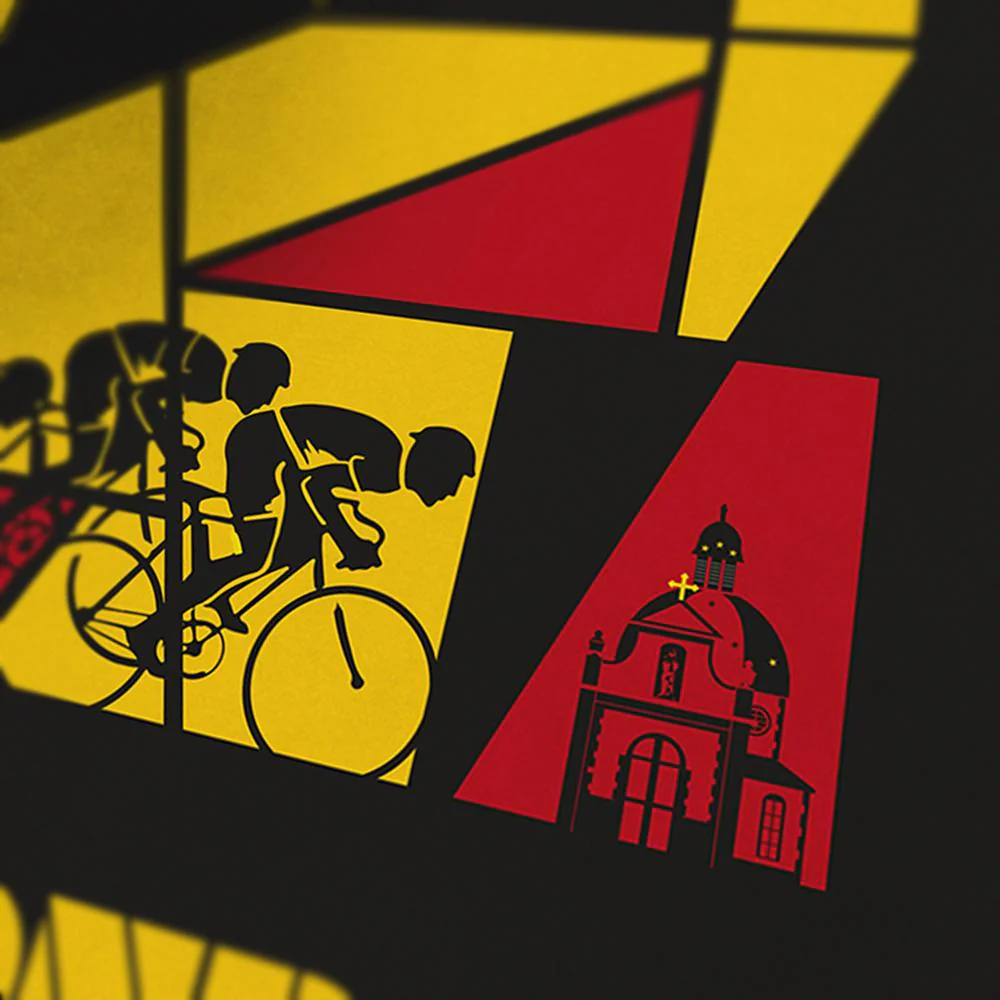 Tour of Flanders, The Monuments - Cycling Print - Image 5