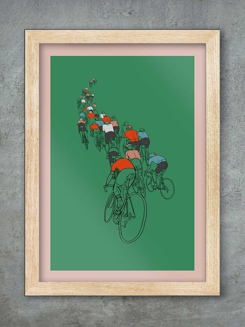The Peloton - Cycling Print - Image 3