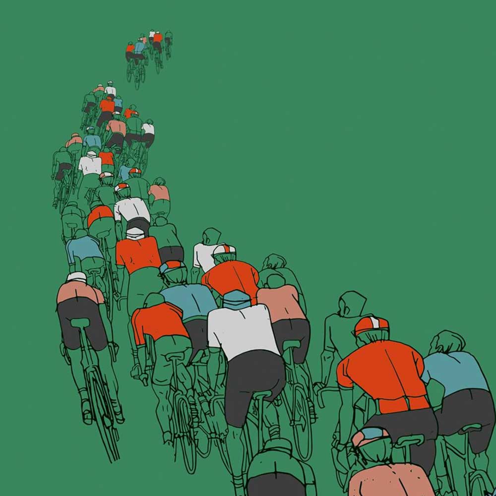 The Peloton - Cycling Print - Image 4