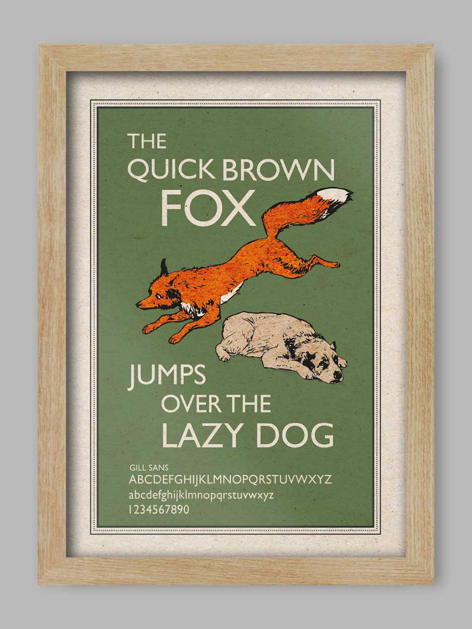 The Quick Brown Fox Print - Image 3
