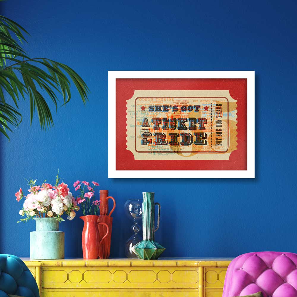Ticket To Ride - Music Print - Image 5