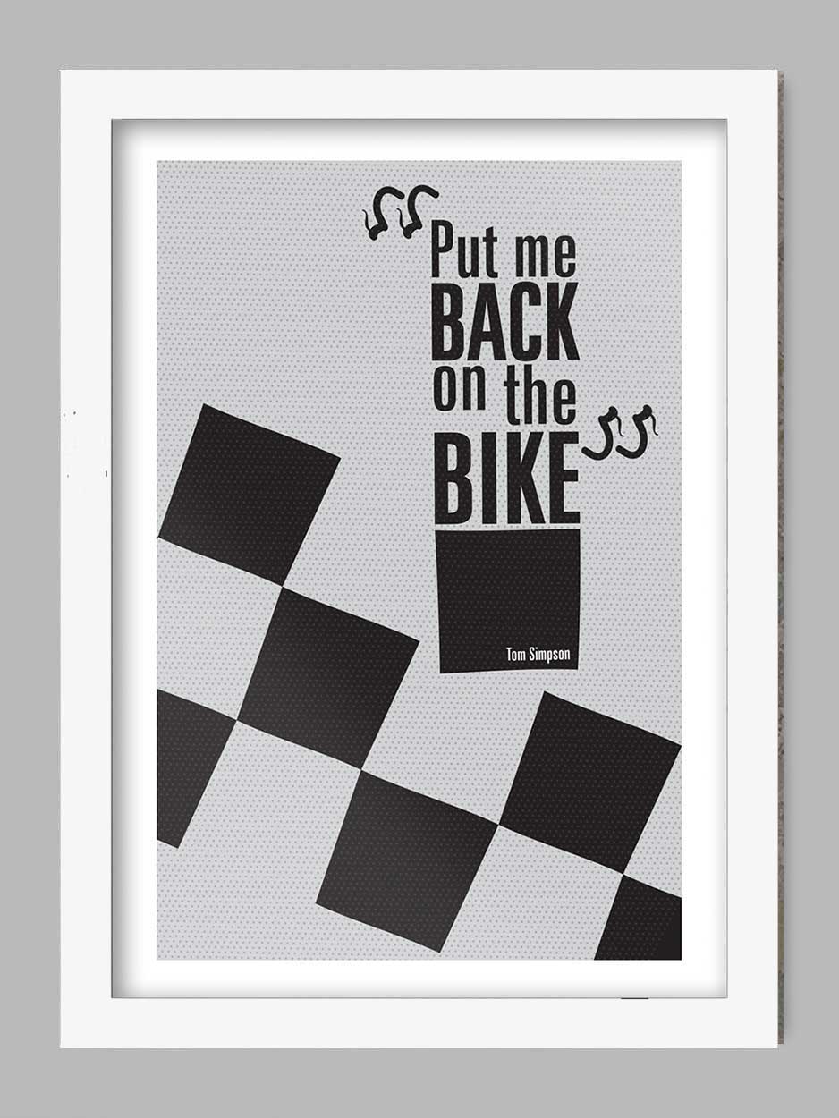 Tom Simpson Quote - Cycling Print - Image 2