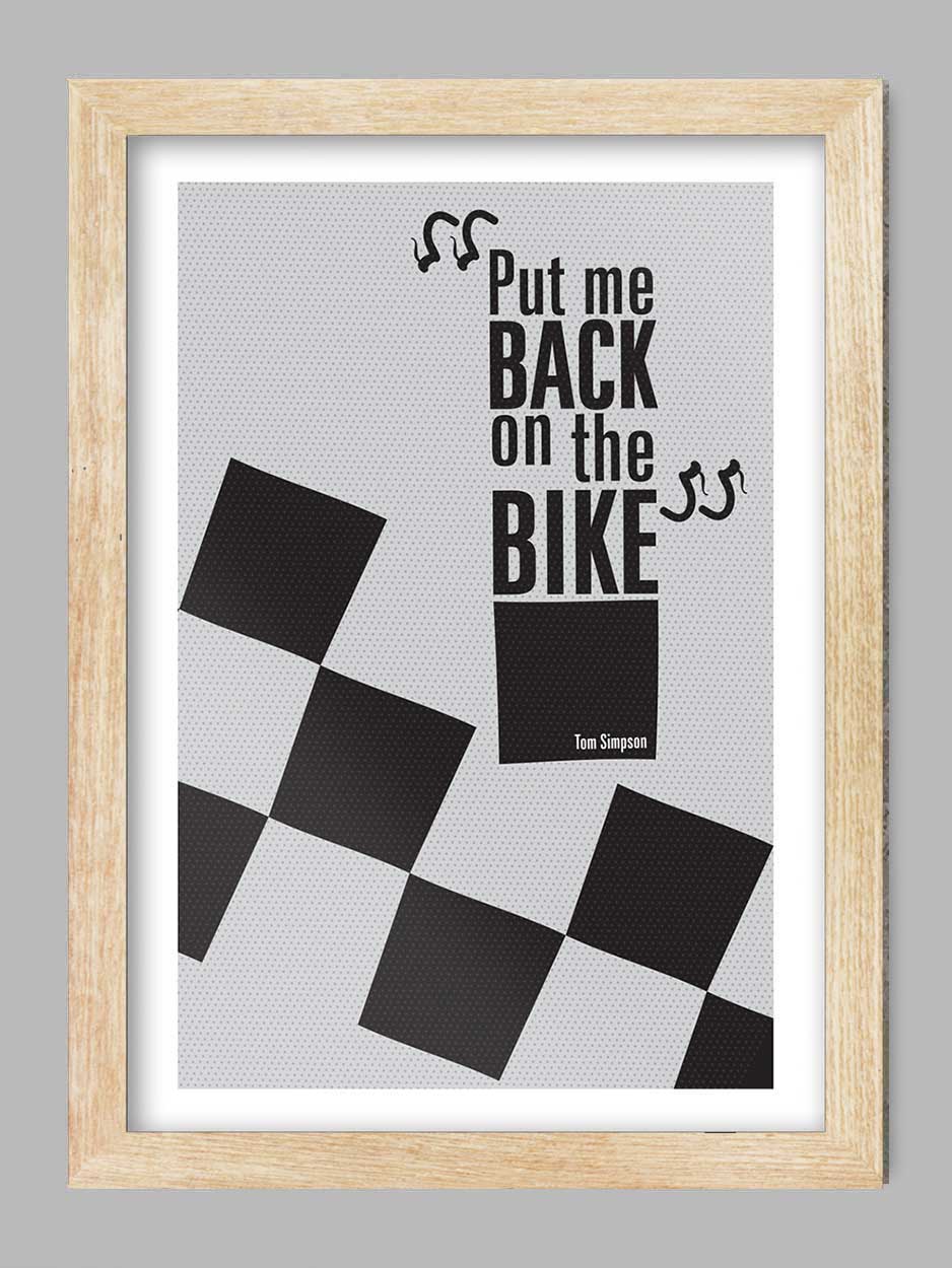 Tom Simpson Quote - Cycling Print - Image 3