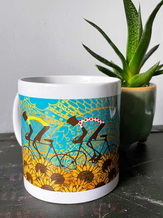 Tour de France Cycling Mug - Designed by The Northern Line