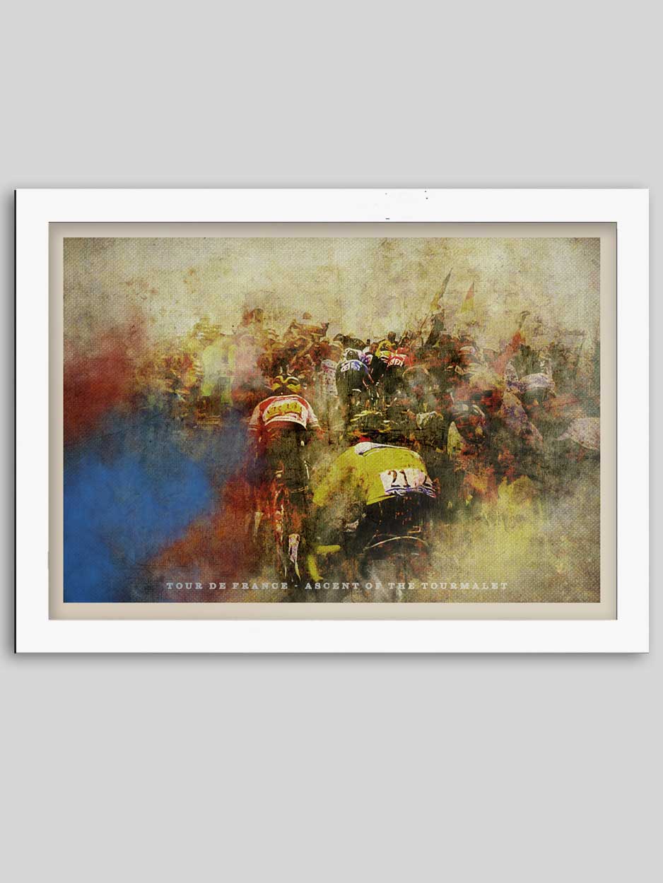 Tour de France, The Ascent of the Tourmalet - Cycling Print - Image 2