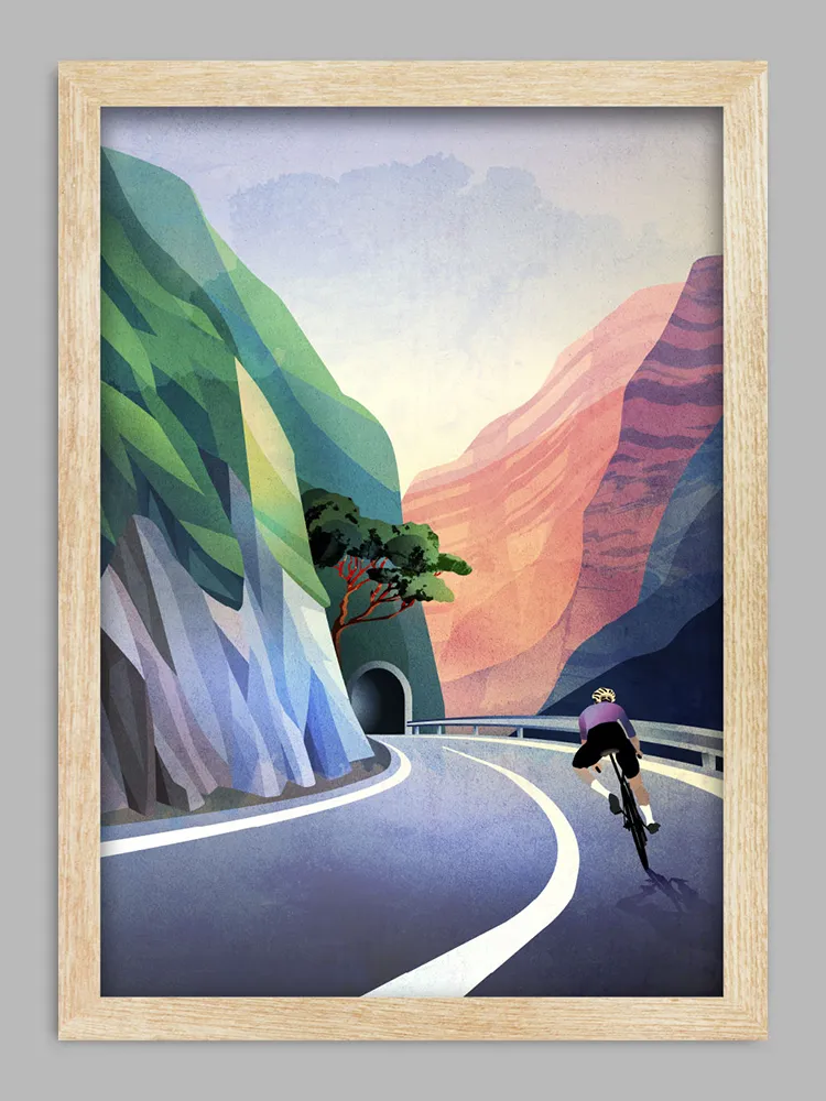 Tunnel - Cycling Print - Image 3