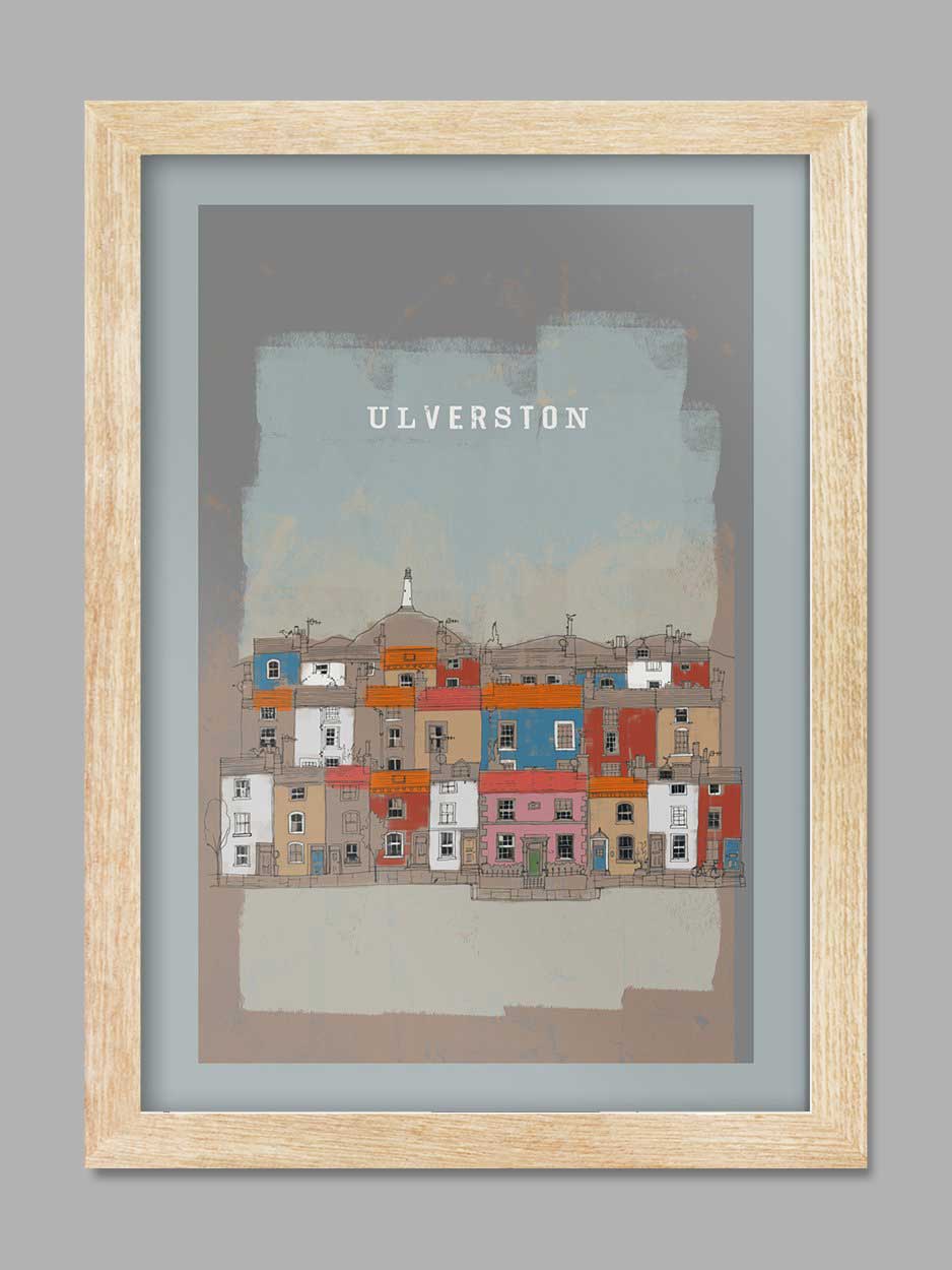 Ulverston Street Scene Print - Image 3