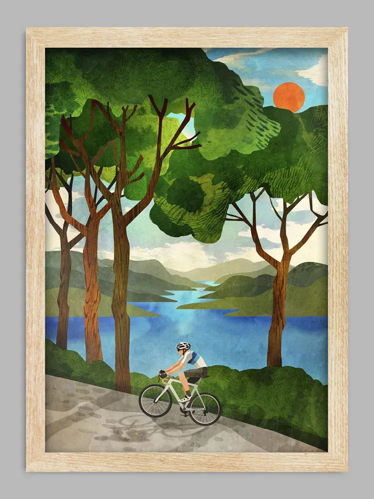 Under Pines - Cycling Print - Image 3
