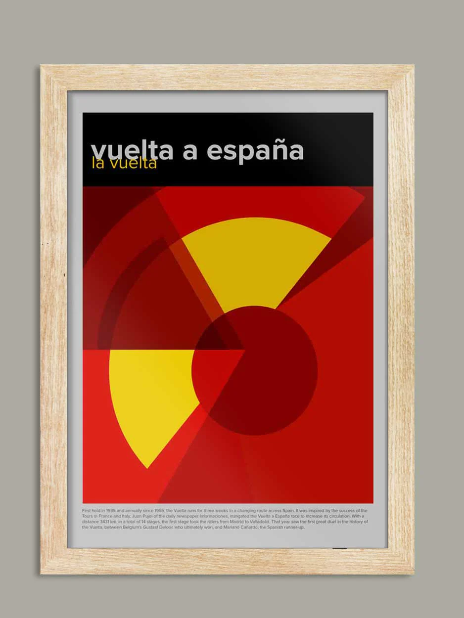 Vuelta a España Geometric - Cycling Print - Image 3