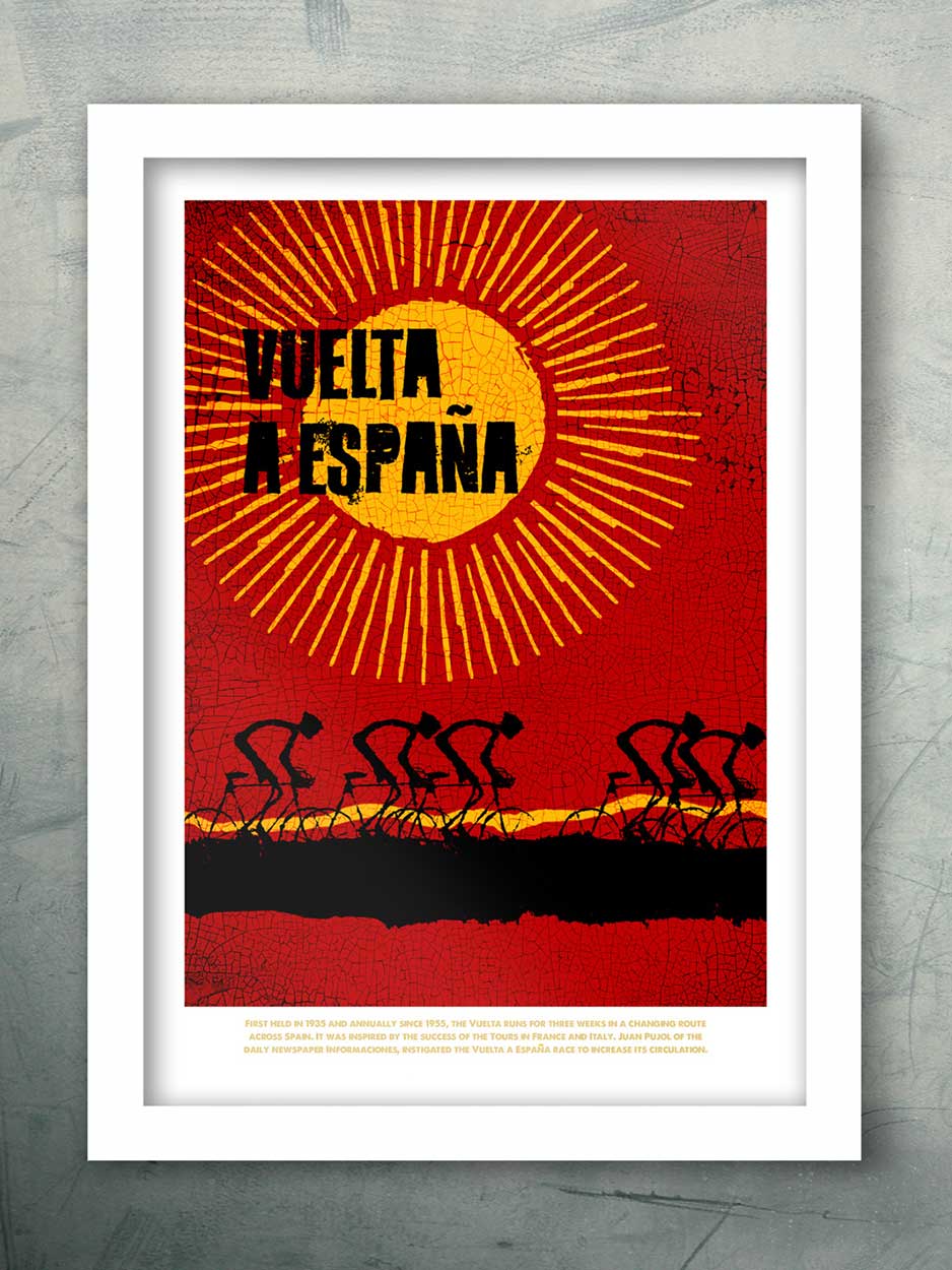 Vuelta Red - Cycling Print - Image 2