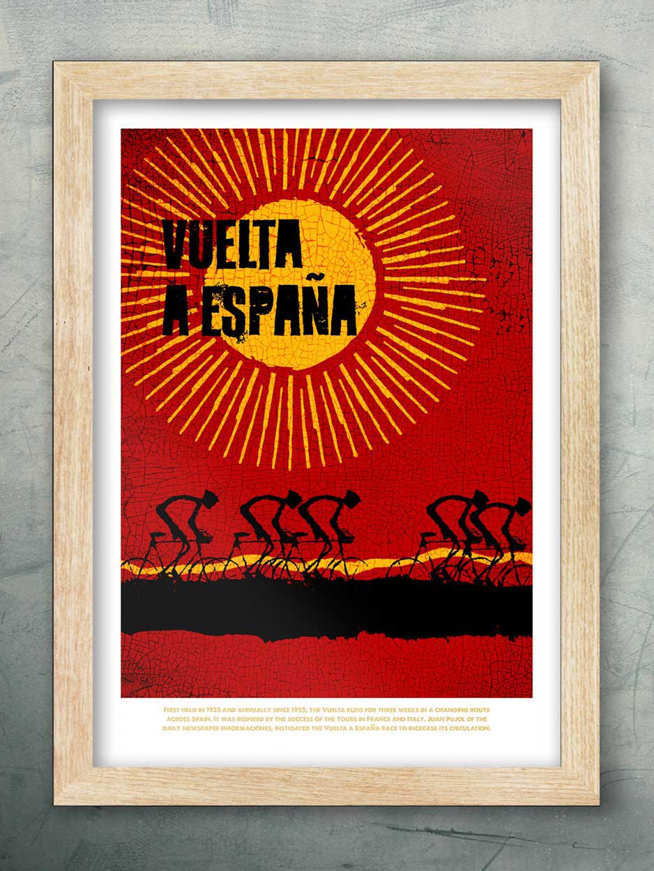 Vuelta Red - Cycling Print - Image 3