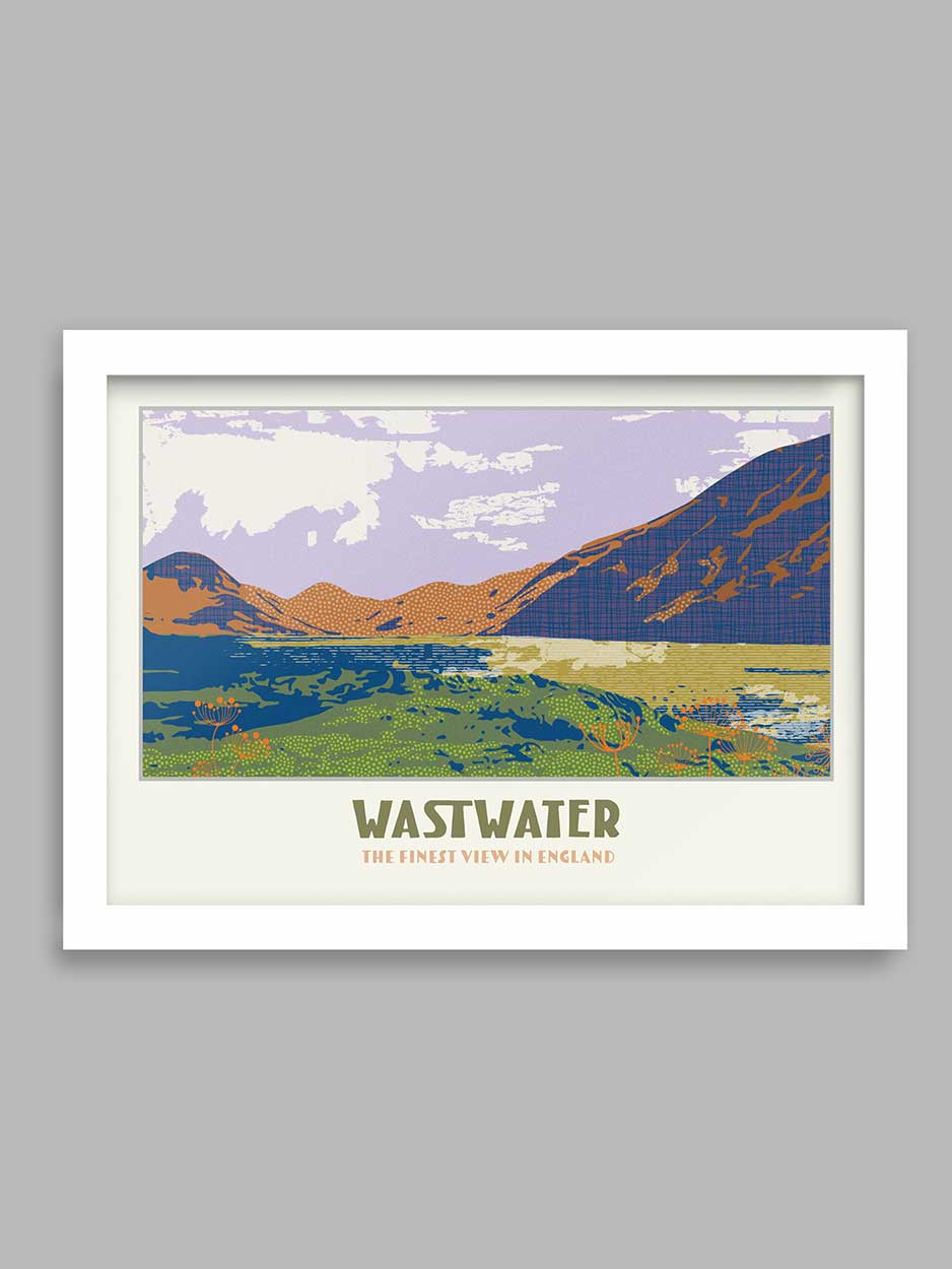 Wastwater, the finest view in England - Lake District Print - Image 2