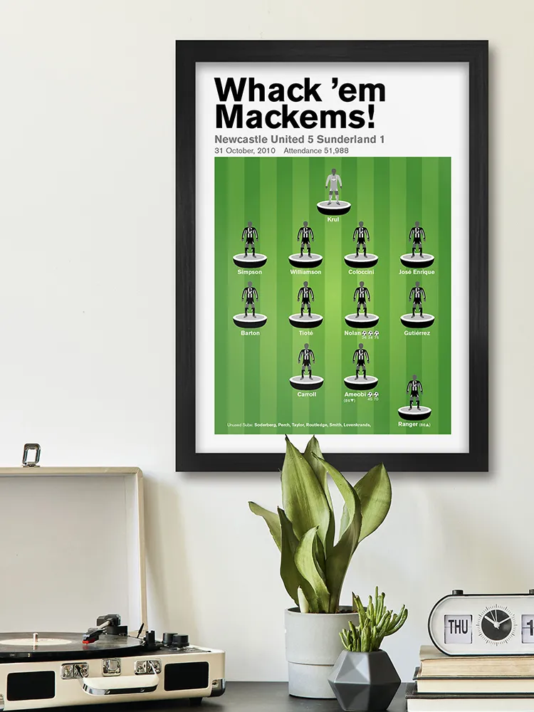 Whack 'em Mackems! - Newcastle United Football Print - Image 5
