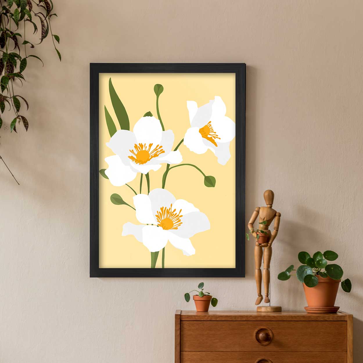 White Poppies Print - Image 5
