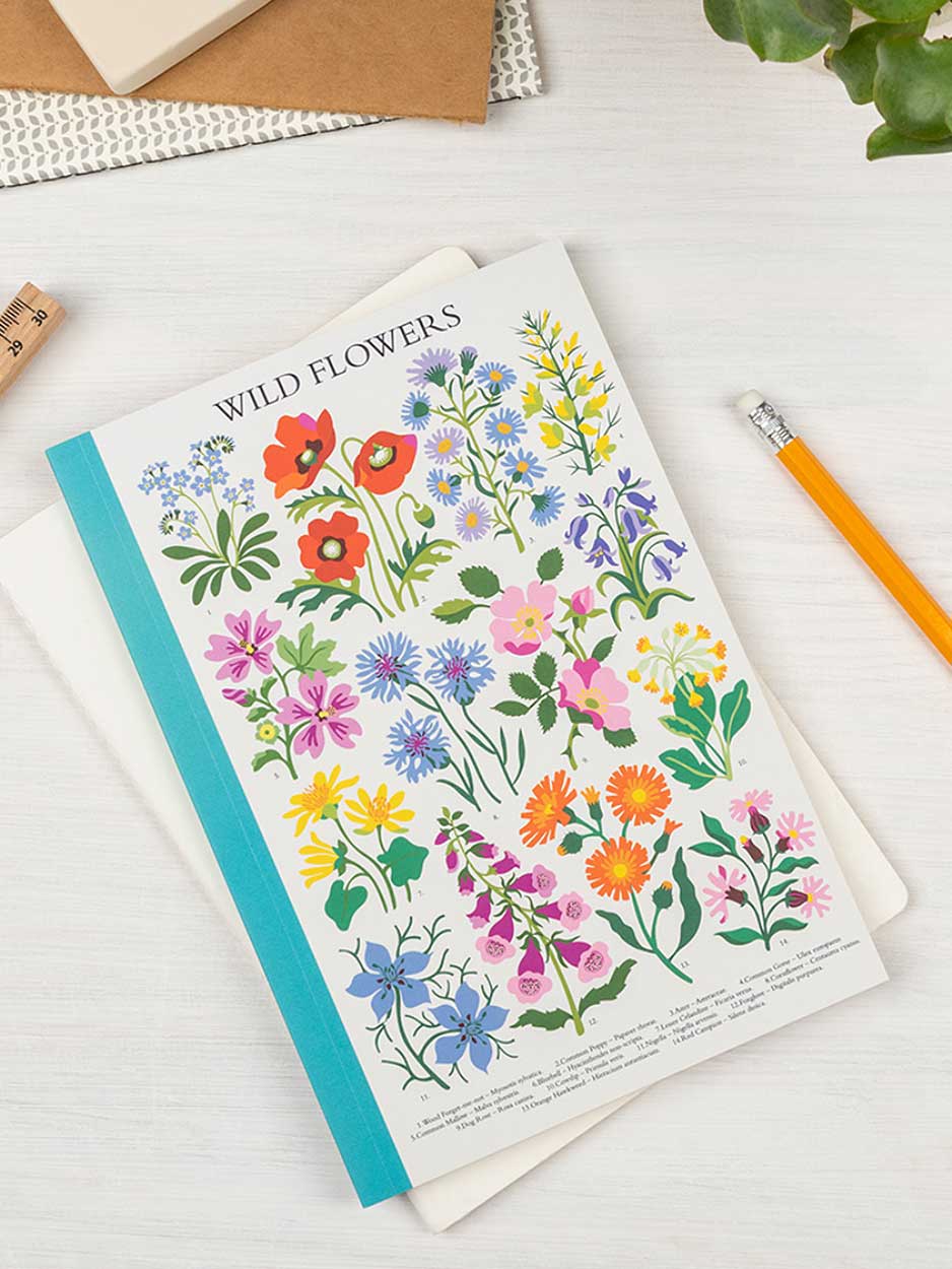 Wild Flowers A6 Notebook