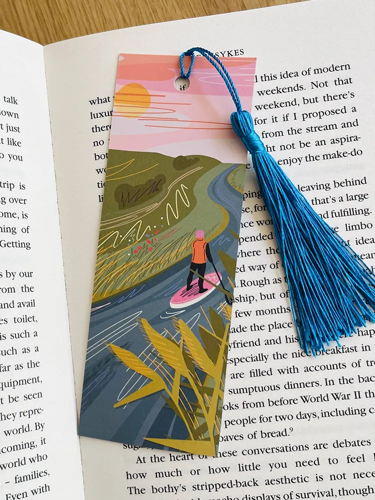 Wild Swimming & Paddleboarding Bookmark Double-Sided