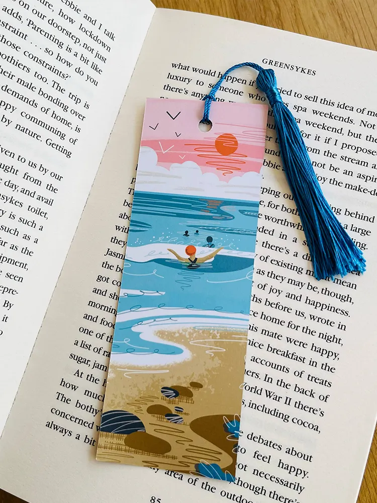 Wild Swimming & Paddleboarding Bookmark Double-Sided - Image 2