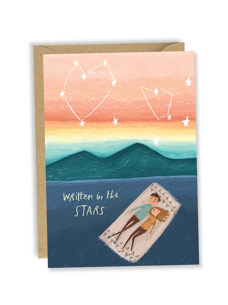 Written in the stars - Blank Greeting Card