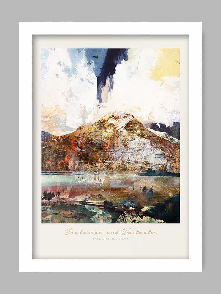 Yewbarrow and Wastwater - Lake District Views Print - Image 2
