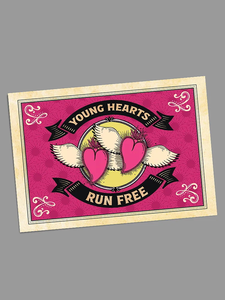 Young Hearts - Blank Greeting Card